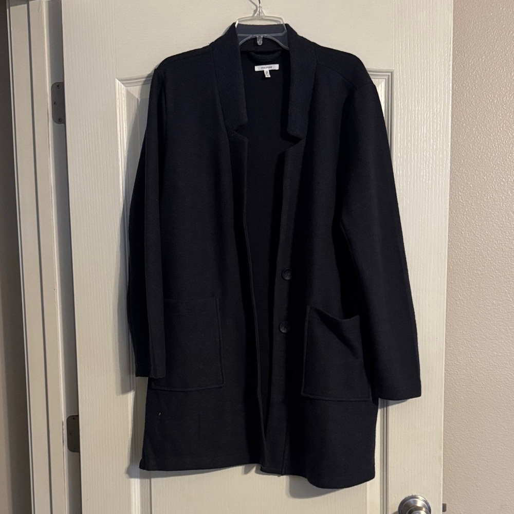 NEVER WORN Women's charcoal gray coatigan
